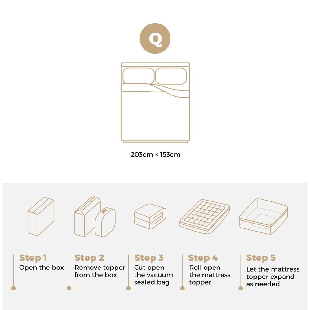 Queen Mattress Topper Pillow Top 1000GSM Microfiber