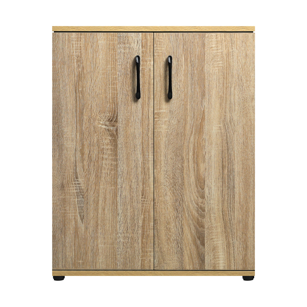 Freestanding Wooden Storage Cabinet with 3 Shelves