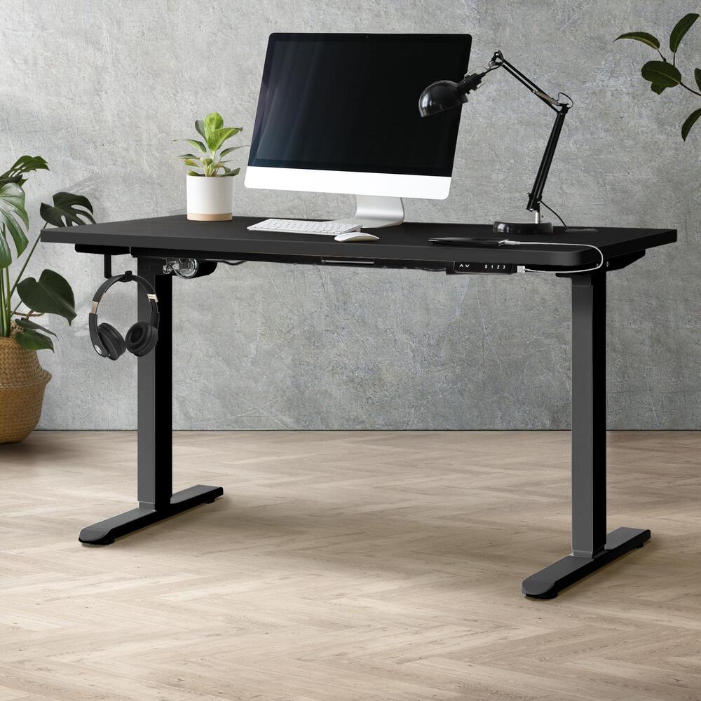 Adjustable Motorized Standing Desk Black 120cm