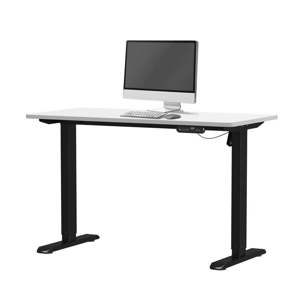 Electric Standing Desk 120CM with Single Motor Black and White