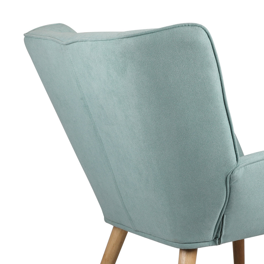 Blue Fabric Upholstered Tub Armchair