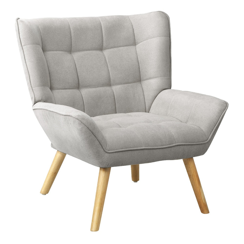 Grey Fabric Upholstered Tub Armchair