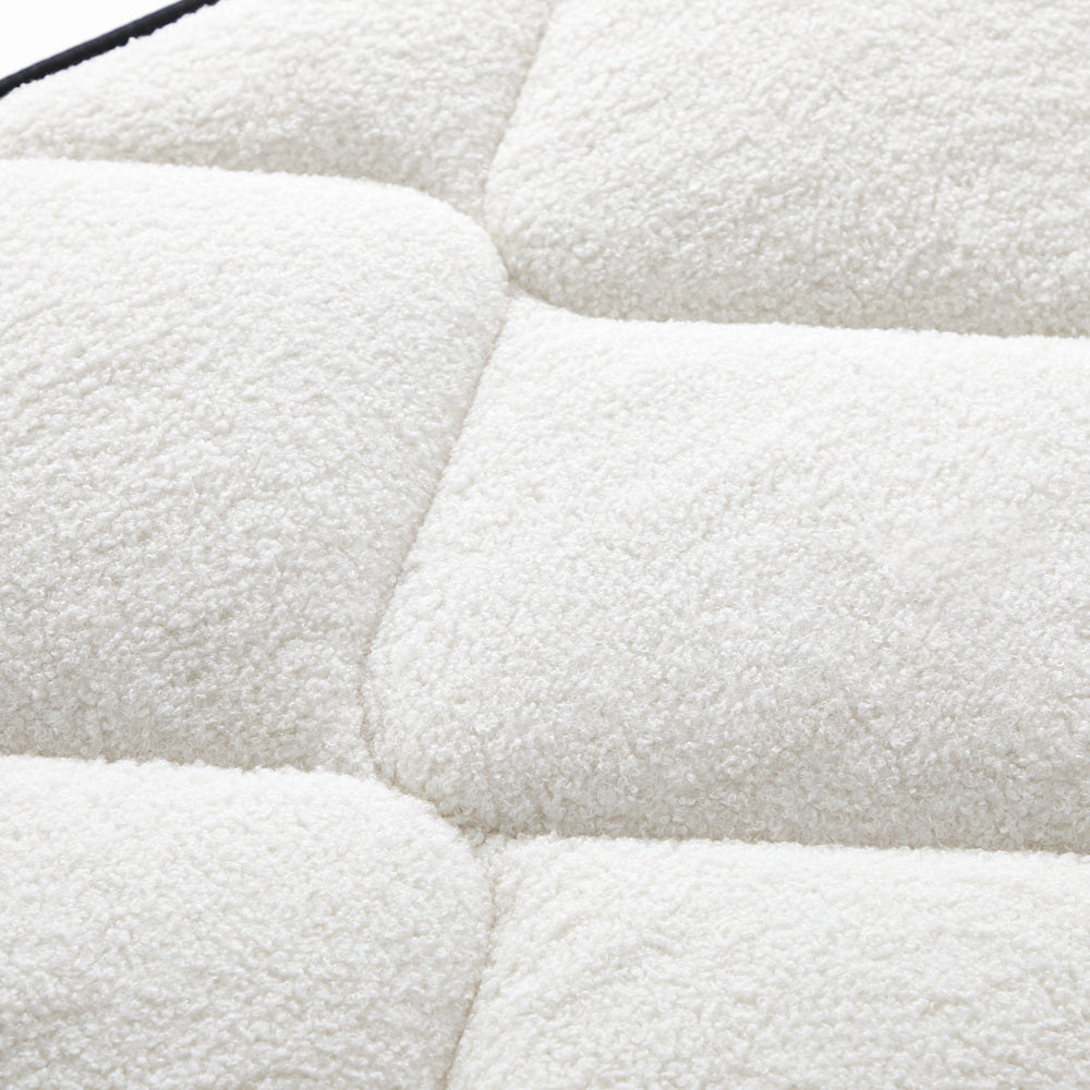 King Single Mattress with Memory Foam Pocket Spring and Euro Top Boucle