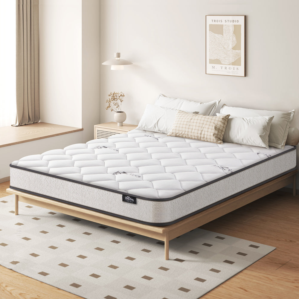 Queen Mattress with Boucle Fabric and Bonnell Spring 16cm