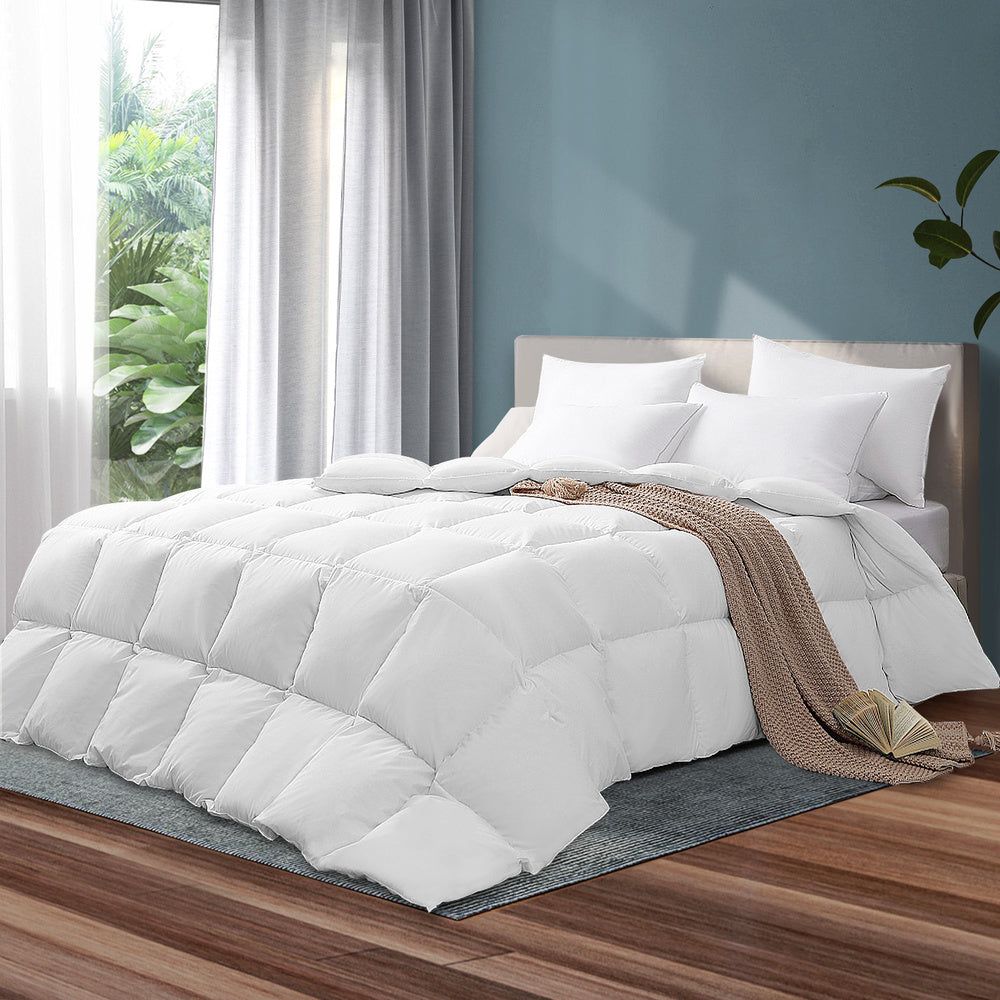 Super King Goose Down Quilt Duvet Blanket 500GSM