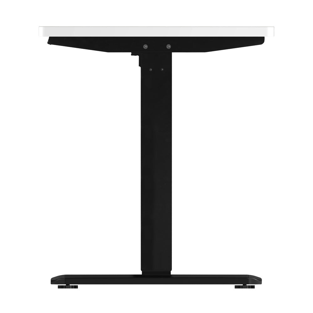 140cm Motorized Adjustable Standing Desk Black and White