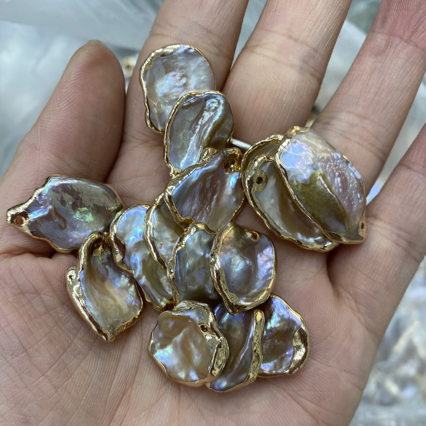 Natural Freshwater Recycled Pearl Pendant DIY Jewelry