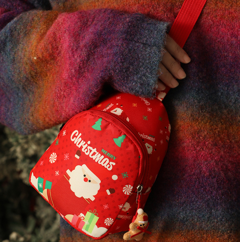 Christmas gifts Aussie Christmas Sling Bag Set โ Red & Green Santa-Themed, Adjustable & Festive for Gifting & Styling