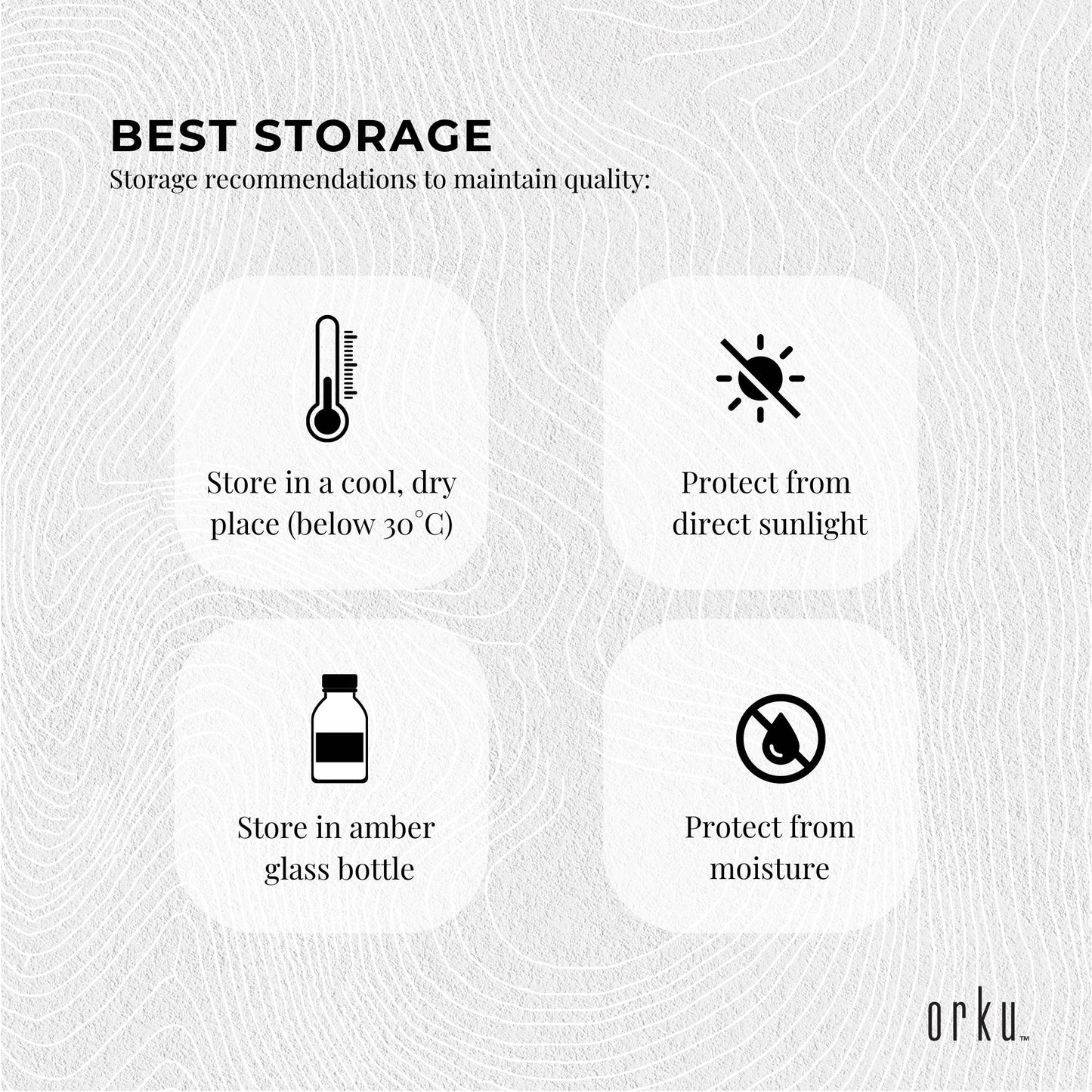 Orku 500ml Castor Oil - Hexane Free Cold Pressed Virgin