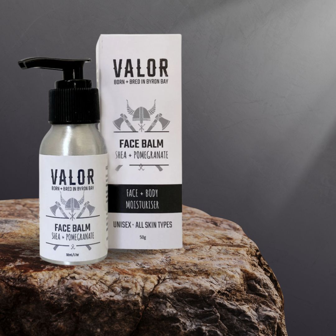 VALOR Decadent Shaving Gift Set โ Organic Razor Kit with Soap, Brush, Balm & Body Bar