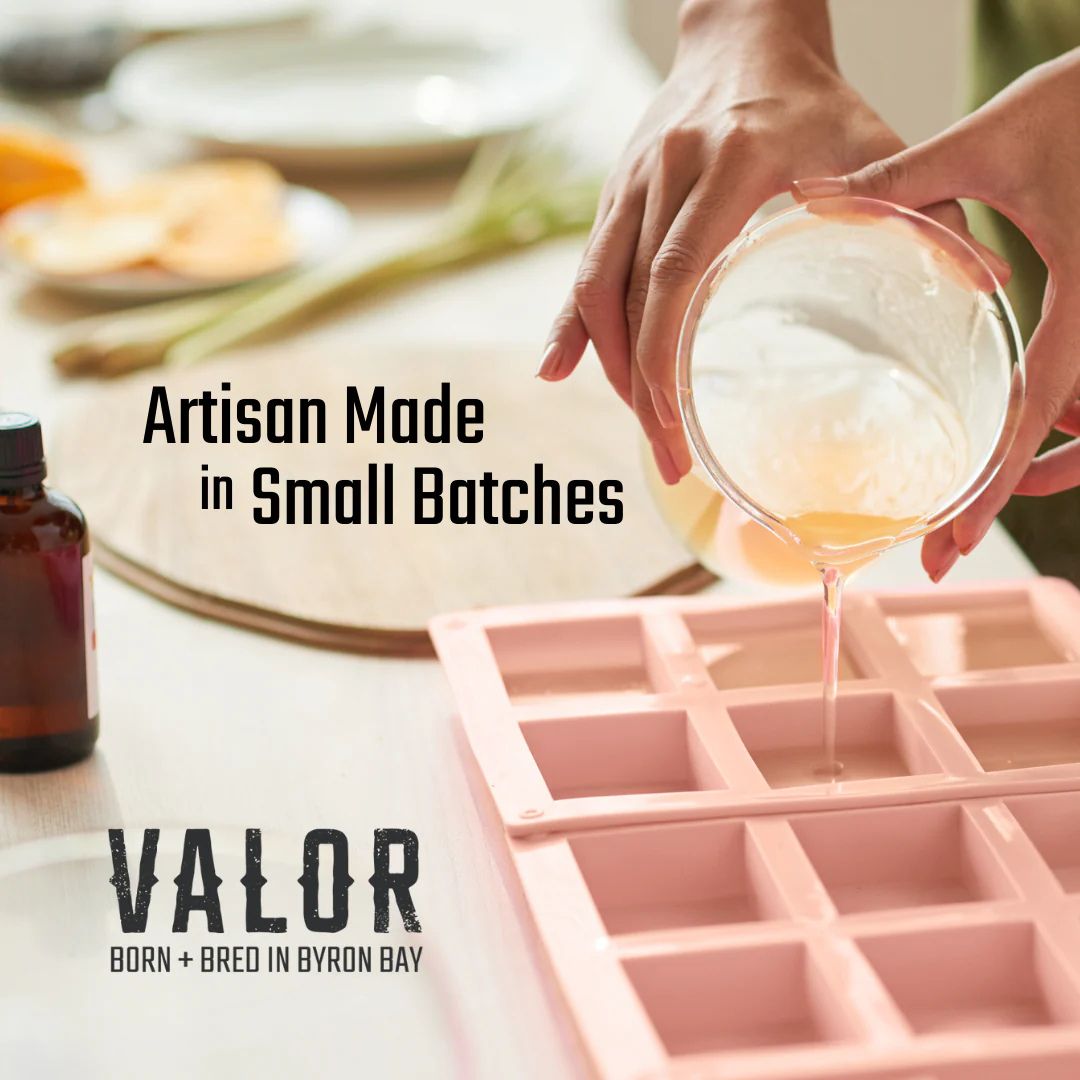 VALOR Decadent Shaving Gift Set โ Organic Razor Kit with Soap, Brush, Balm & Body Bar