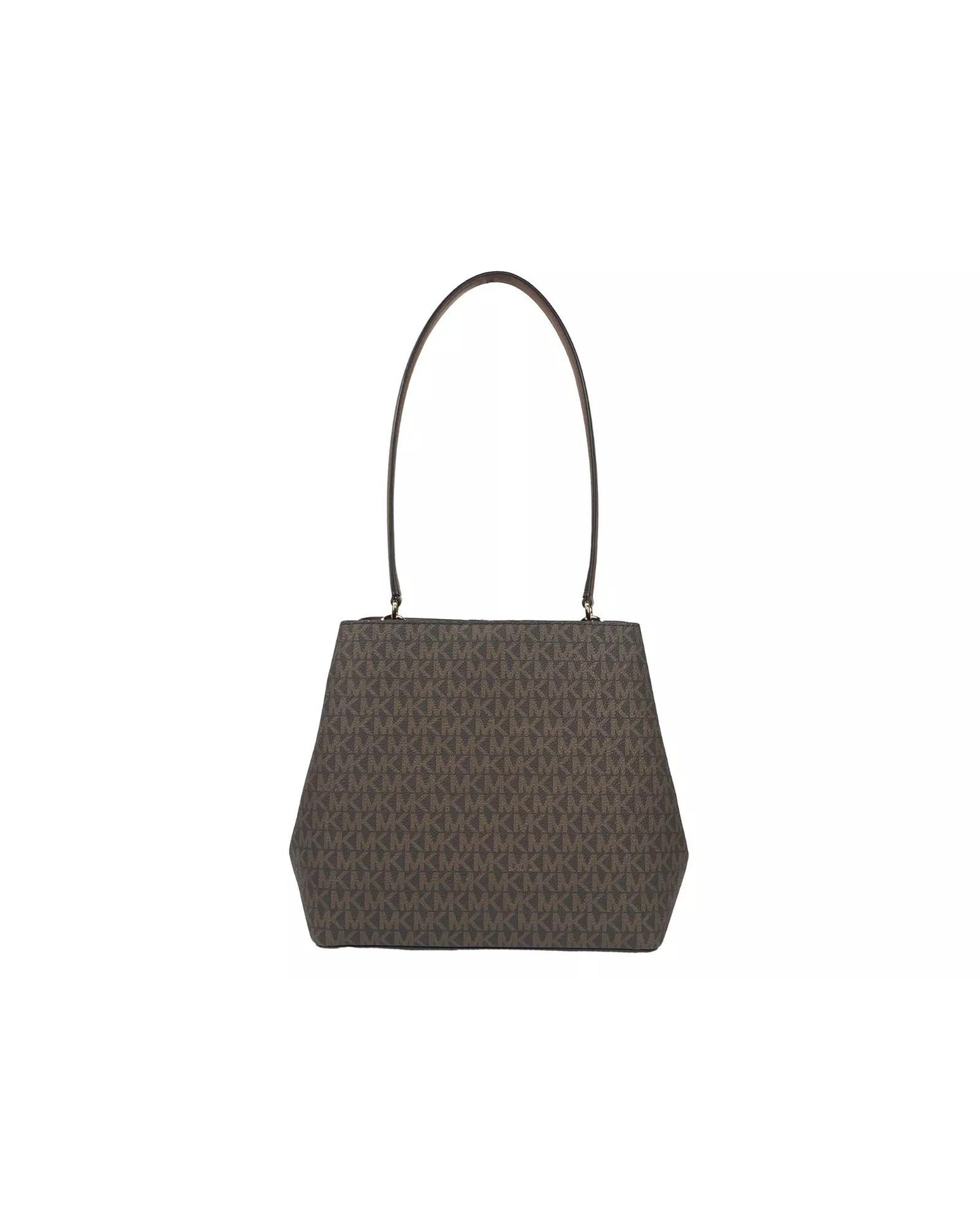 Michael Kors Women's Medium Pratt Bucket Shoulder Bag Purse Brown - One Size