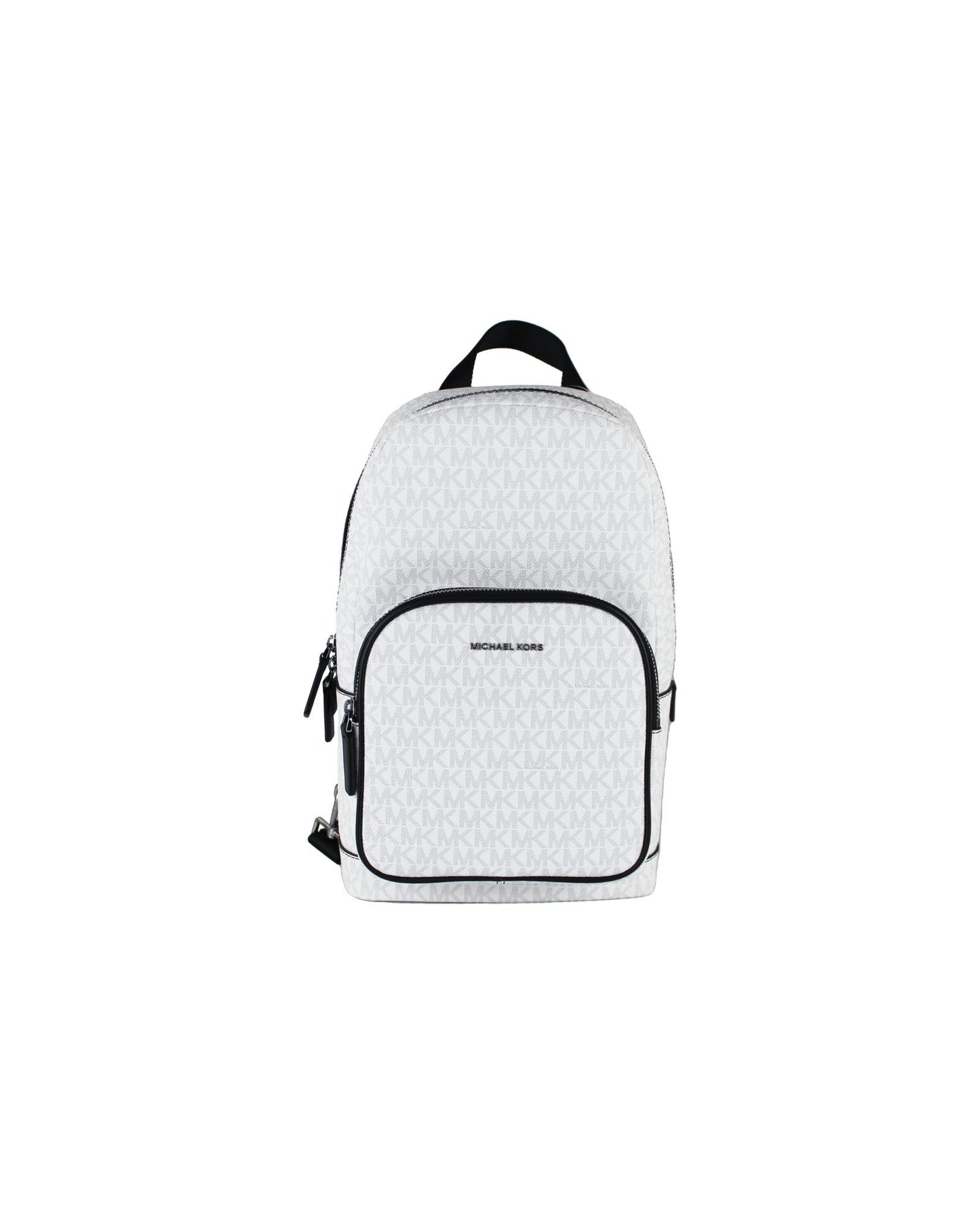 Michael Kors Men's Cooper Medium White Signature PVC Sling Backpack - One Size