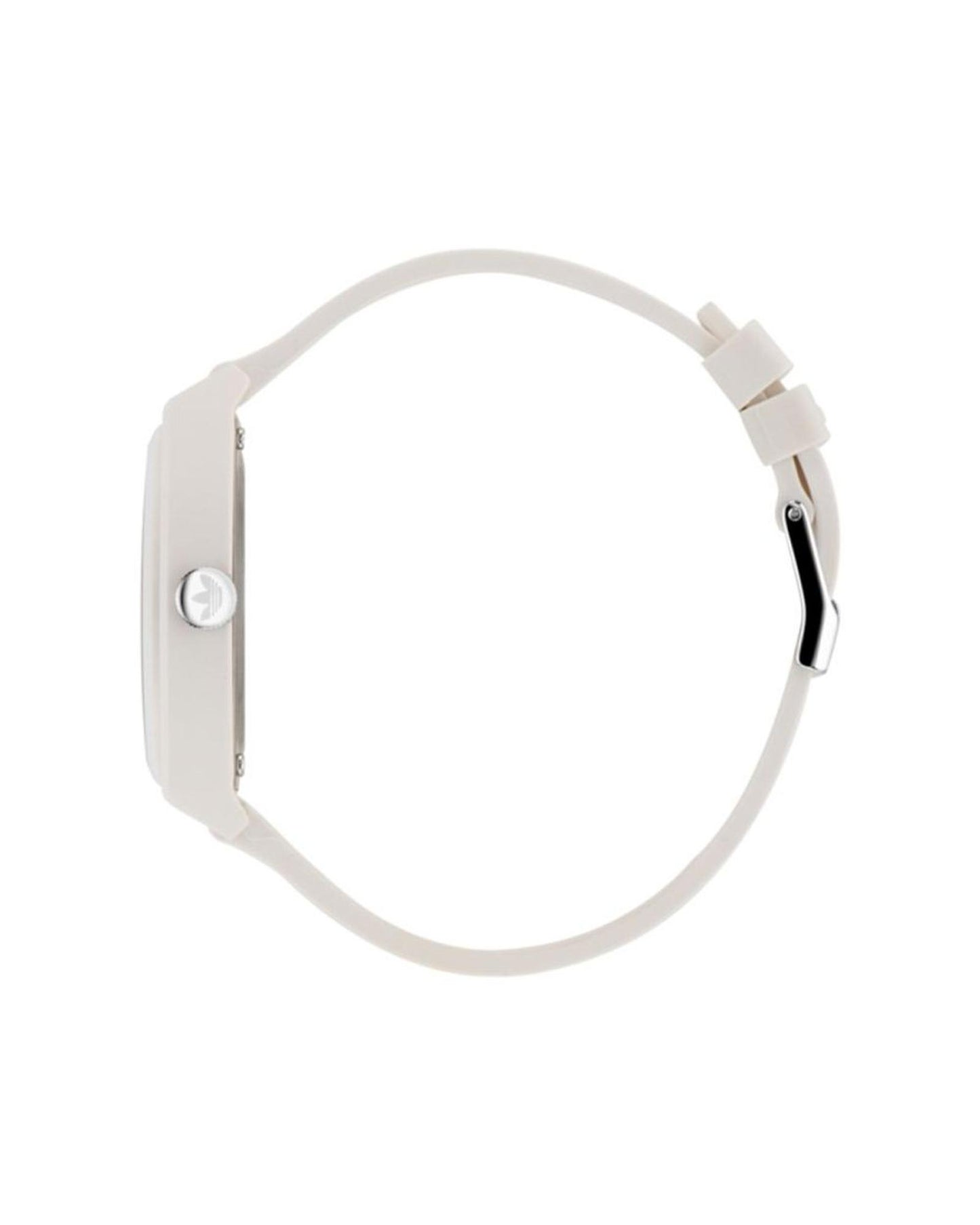 Adidas Unisex's White Silicone Watch - One Size