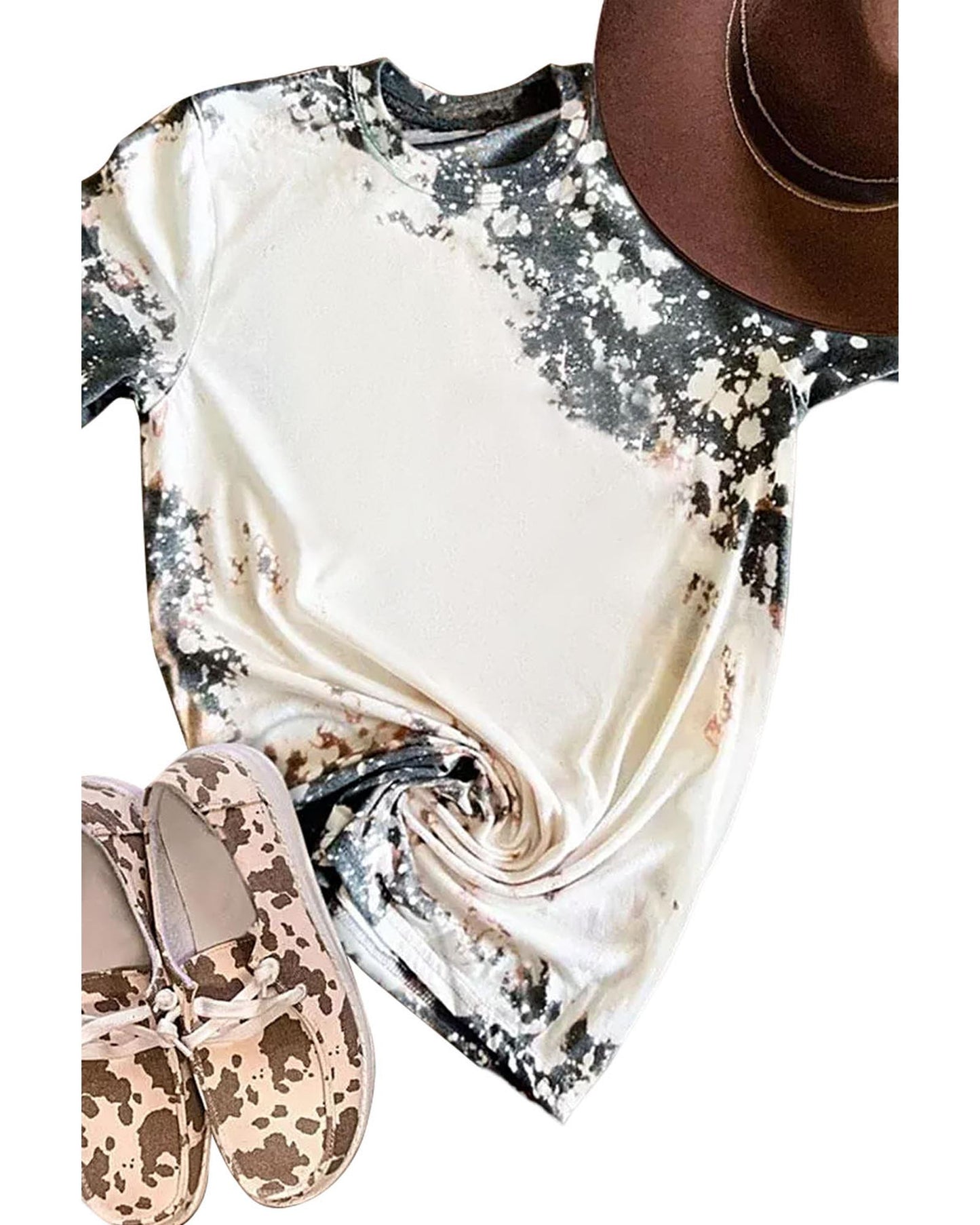 Azura Exchange Dyed Bleached T-Shirt - M