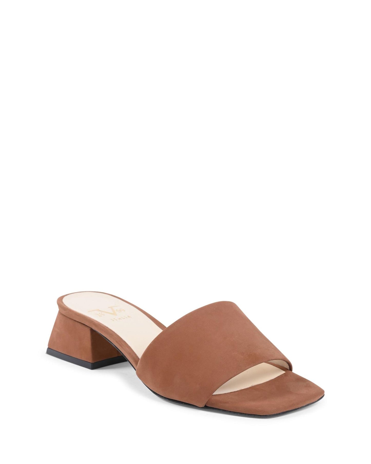 Italian Leather Sandals with 4cm Heel - 40 EU