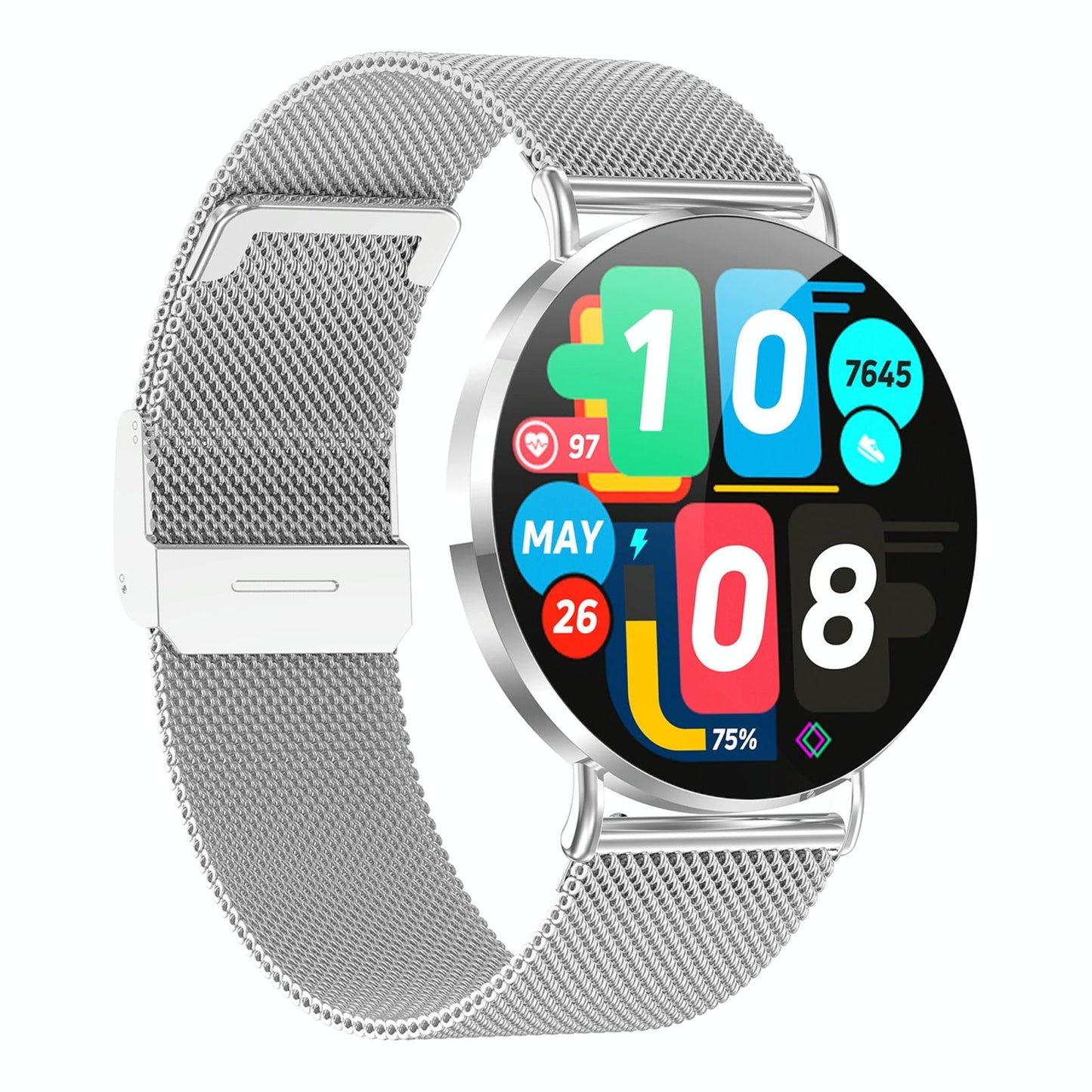 1.32 Inch Colour Screen Smart Watch With Bluetooth Call & Health Monitoring - Gold