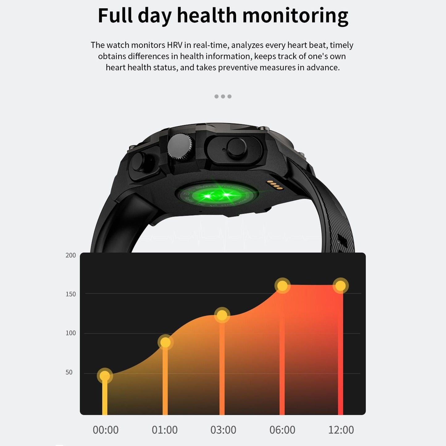 1.53 Inch Ip67 Bt5.0 Sport Smart Watch With Earbuds Support Bluetooth Call / Sleep / Blood Oxygen / Heart Rate / Blood Pressure Health Monitor - Black