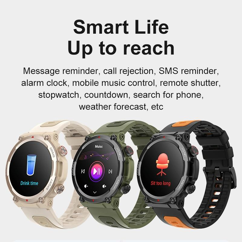 Waterproof Smart Watch With Heart Rate & Sleep Monitoring - Black