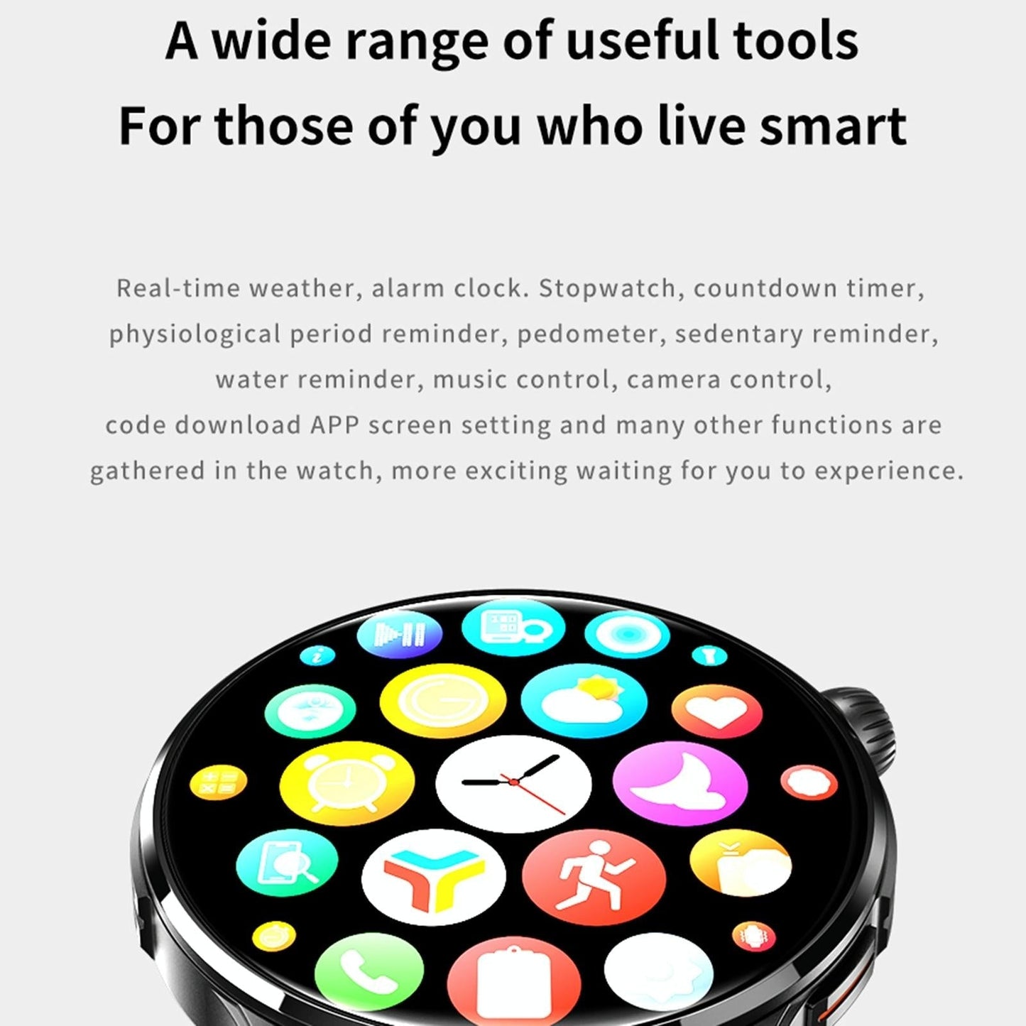 1.43 Inch Bt5.1 Smart Sport Watch With Health Monitoring - Pink