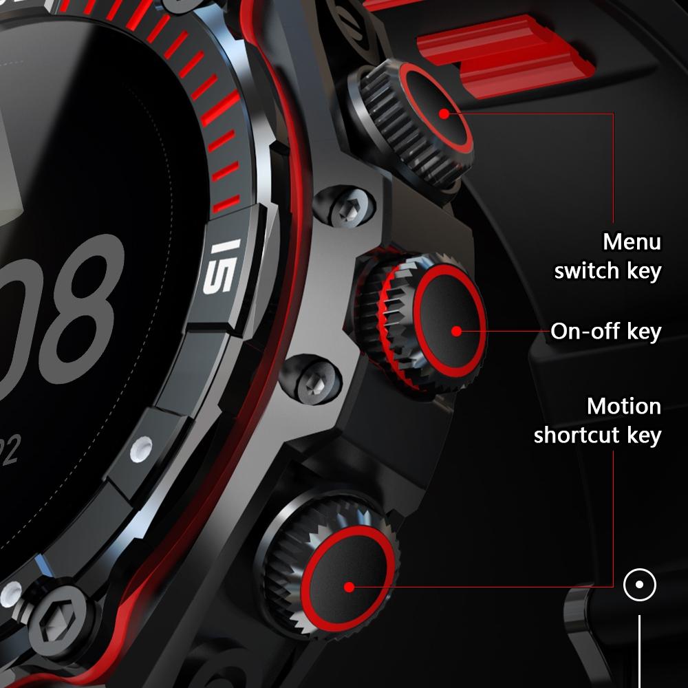 1.43 Inch Amoled Screen Smart Watch Supports Bluetooth Call / Blood Oxygen Detection - Red
