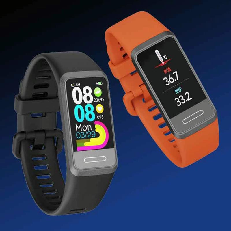 Smart Bracelet With Blood Oxygen Monitoring And Tft Hd Screen - Black