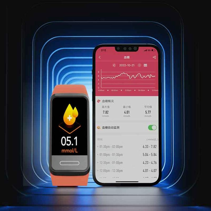Smart Bracelet With Blood Oxygen Monitoring And Tft Hd Screen - Black
