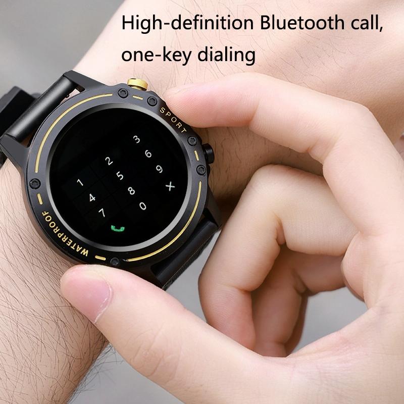 Waterproof Bluetooth Bracelet With Hr And Temperature Tracking - Yellow