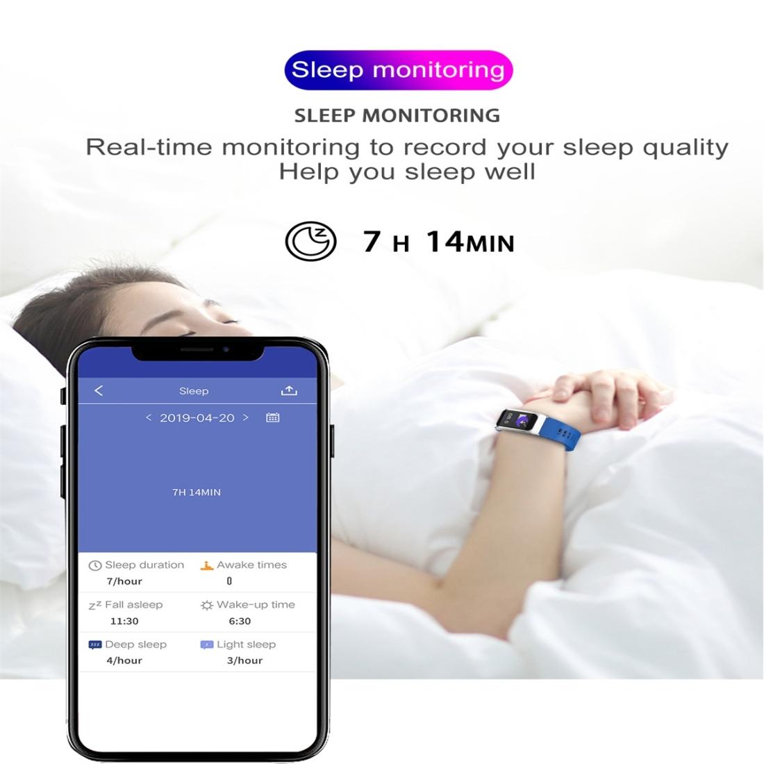 Waterproof Smart Watch With Heart Rate And Sleep Monitoring - Black