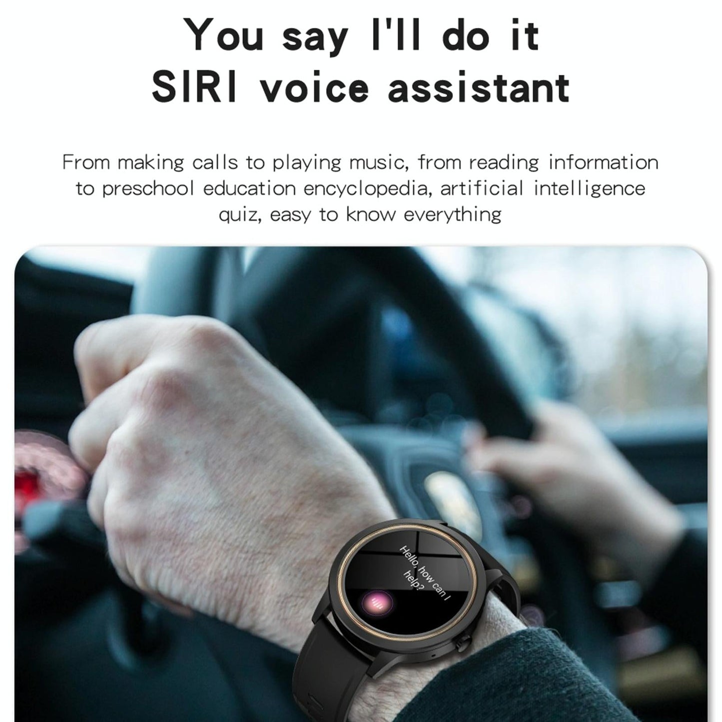 1.32 Inch Ips Hd Screen Smart Watch Support Bluetooth Calling / Blood Pressure Monitoring - Pink