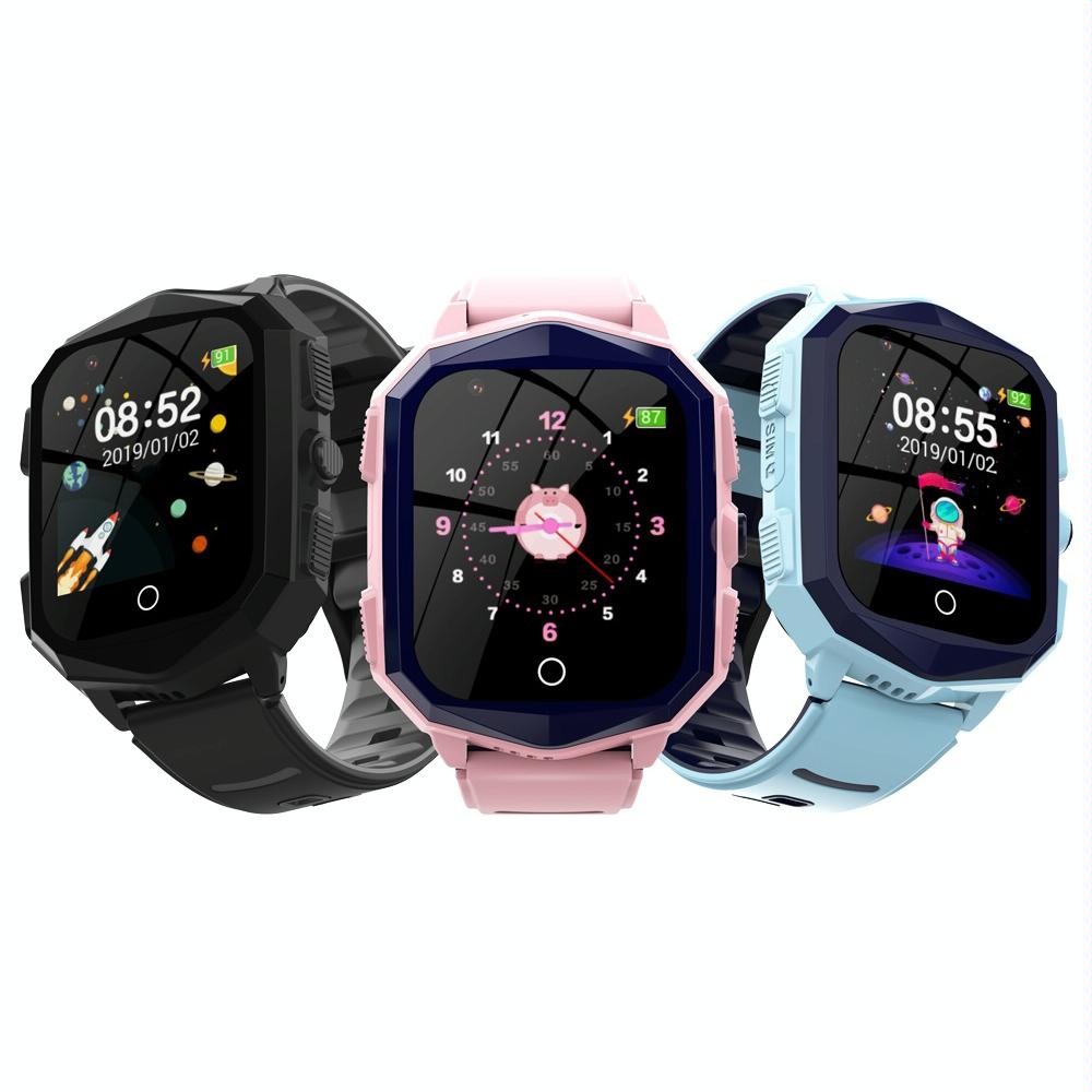 1.4 Inch 4G Gps Positioning Children Calling Watch With Sos Function - Pink