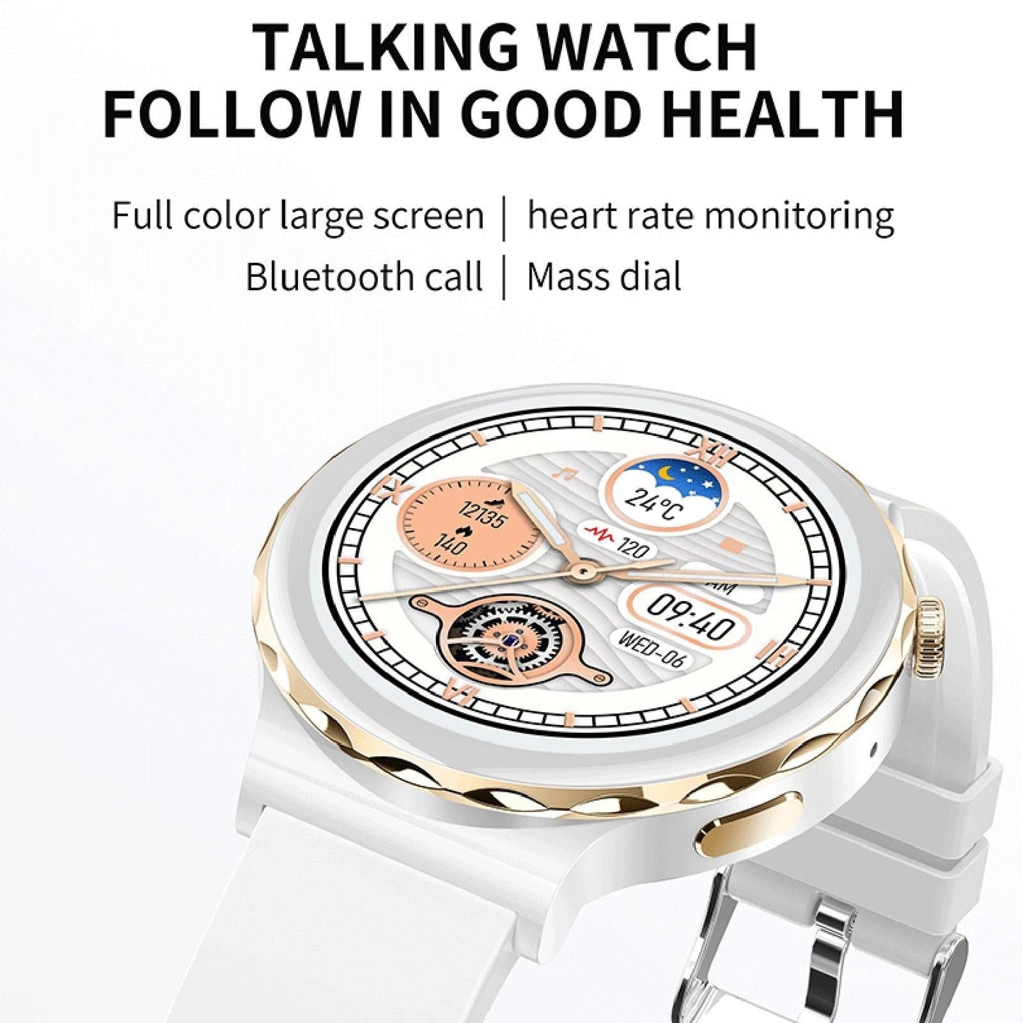 1.28 Inch Dual Mode Sport Smart Watch Support Bluetooth Call / Sleep / Blood Oxygen / Heart Rate / Blood Pressure Health Monitor - Black