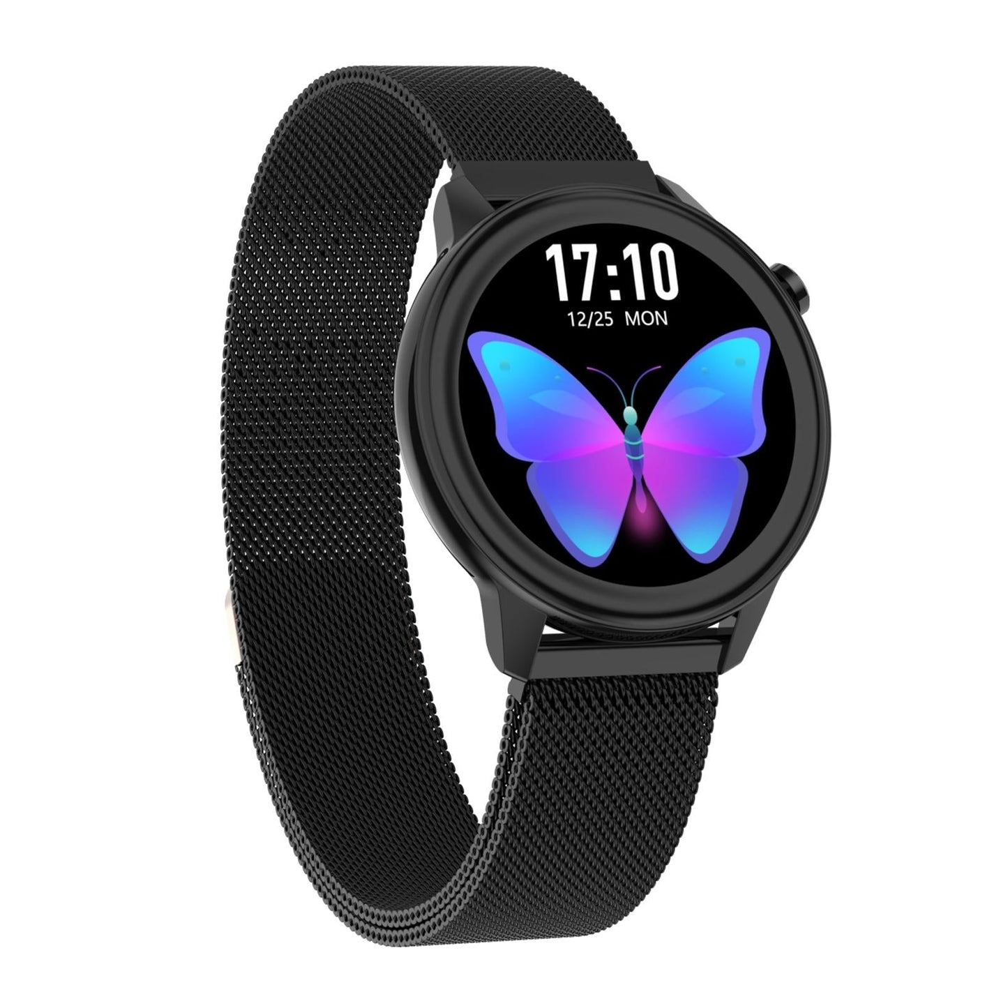 1.3 Inch Tft Colour Screen Ip68 Waterproof Women Smart Watch Support Body Temperature Monitor / Blood Pressure Monitor / Menstrual Cycle Reminder Black
