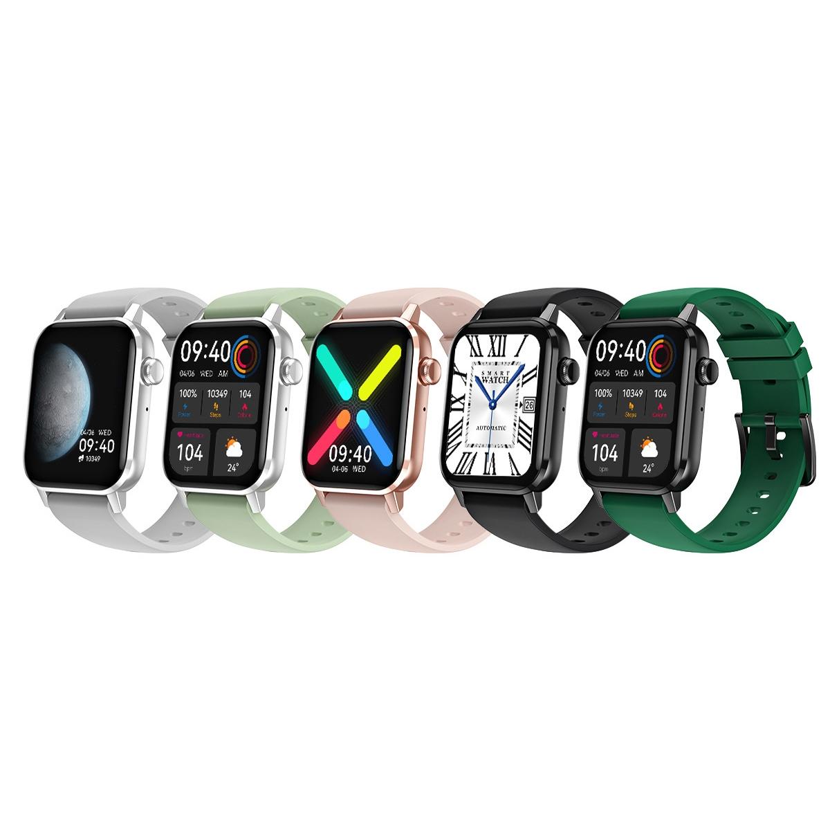 1.69 Inch Multifunctional Heart Rate Smart Watch - Silver