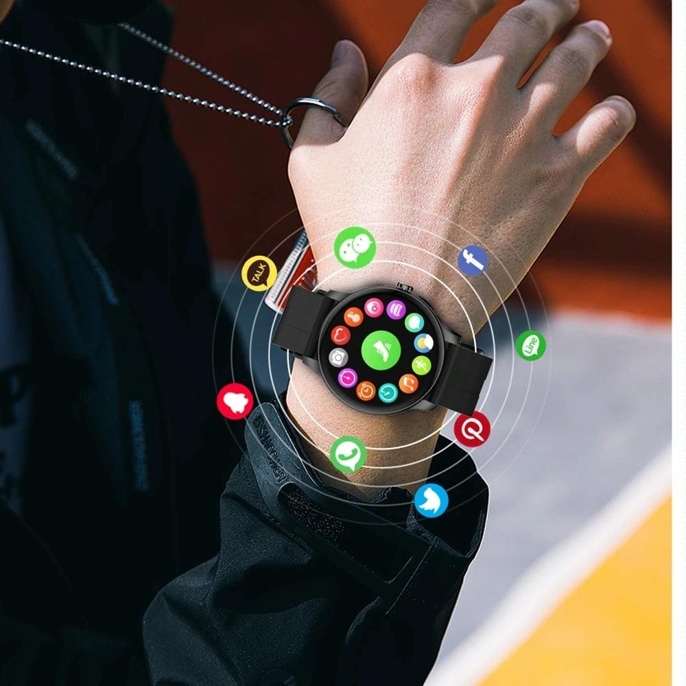 Waterproof Smart Watch With Colour Screen - Ip67 - Blue