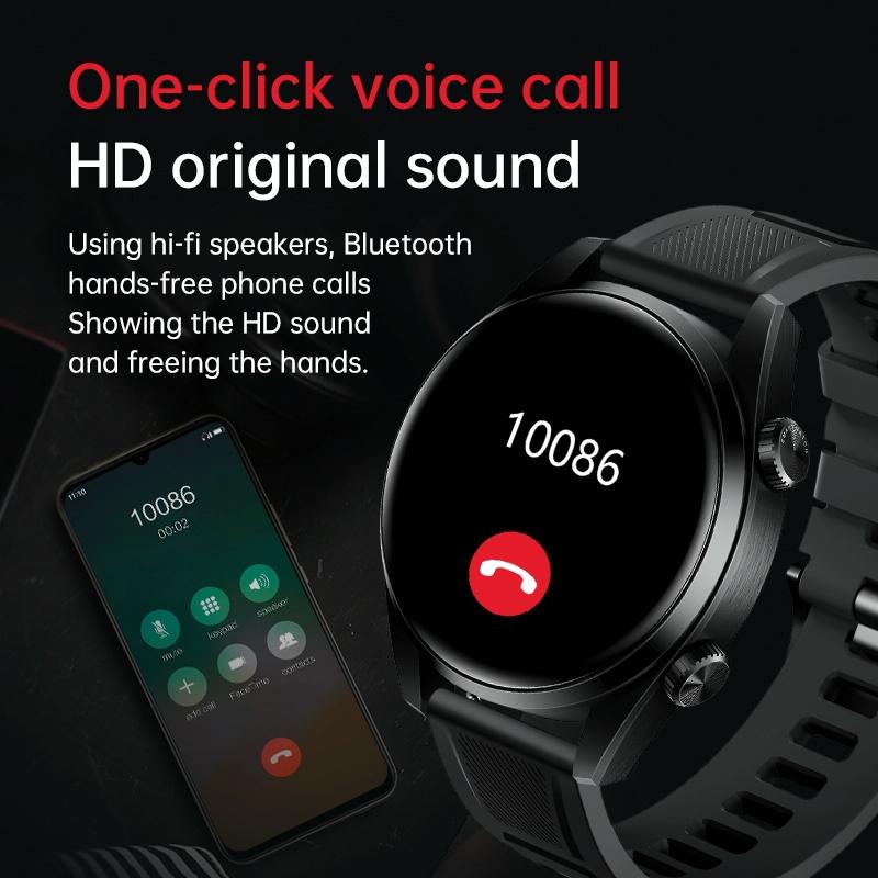 1.43 Inch Ip67 Sport Smart Watch Support Bluetooth Call / Sleep / Blood Oxygen / Heart Rate / Blood Pressure Health Monitor - Silver