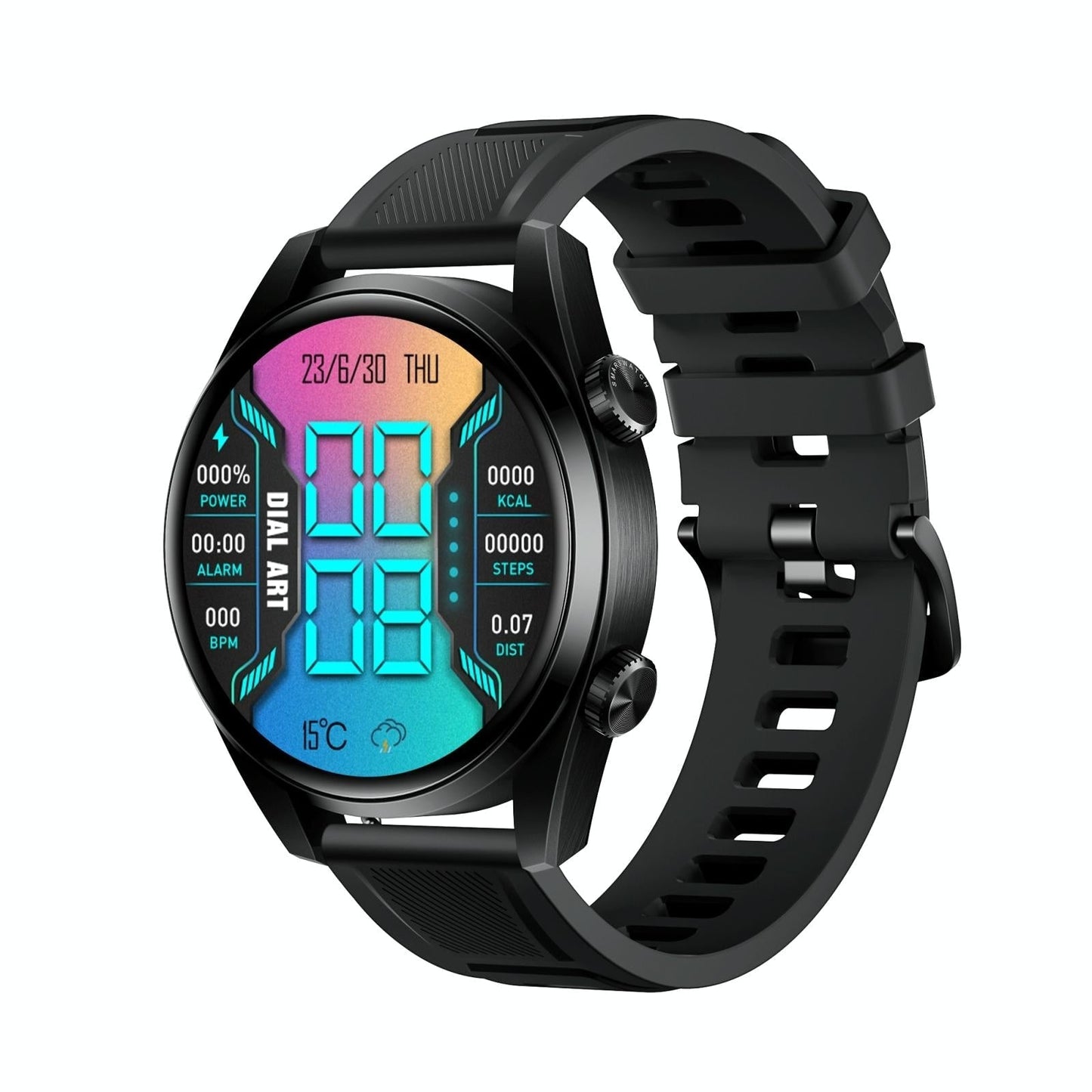 1.43 Inch Ip67 Sport Smart Watch Support Bluetooth Call / Sleep / Blood Oxygen / Heart Rate / Blood Pressure Health Monitor - Silver