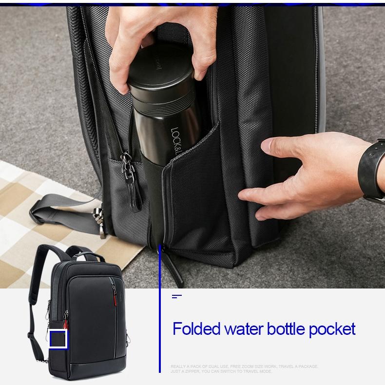 Large Capacity Business Laptop Backpack with Usb Port - Breathable & Stylish Black 30x15x44cm