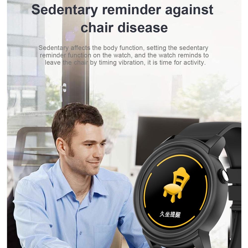Smart Bracelet With Call Reminder Heart Rate & Sleep Monitoring - Black