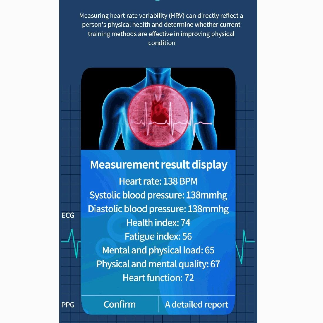 Smart Watch With Heart & Oxygen Monitoring Colour Screen Ip67 - Black