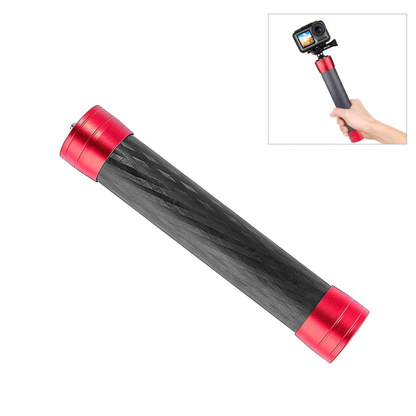 Lightweight Carbon Fiber Monopod for Dji Moza Feiyu Zhiyun Gimbals - Black