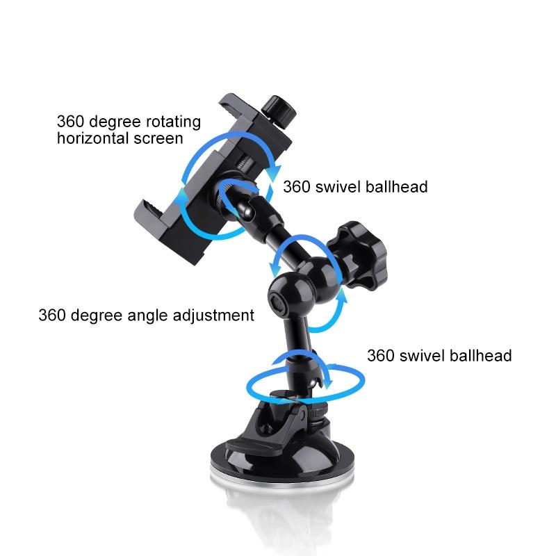 Articulating Magic Arm with Phone Clamp and Suction Cup