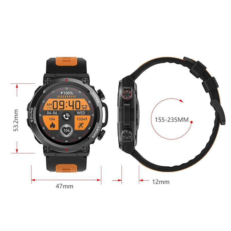 Waterproof Smart Watch With Heart Rate & Sleep Monitoring - Green