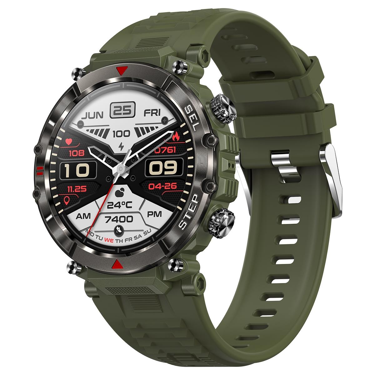 Smart Wristband With Waterproof Heart Rate And Blood Pressure Monitoring - Green