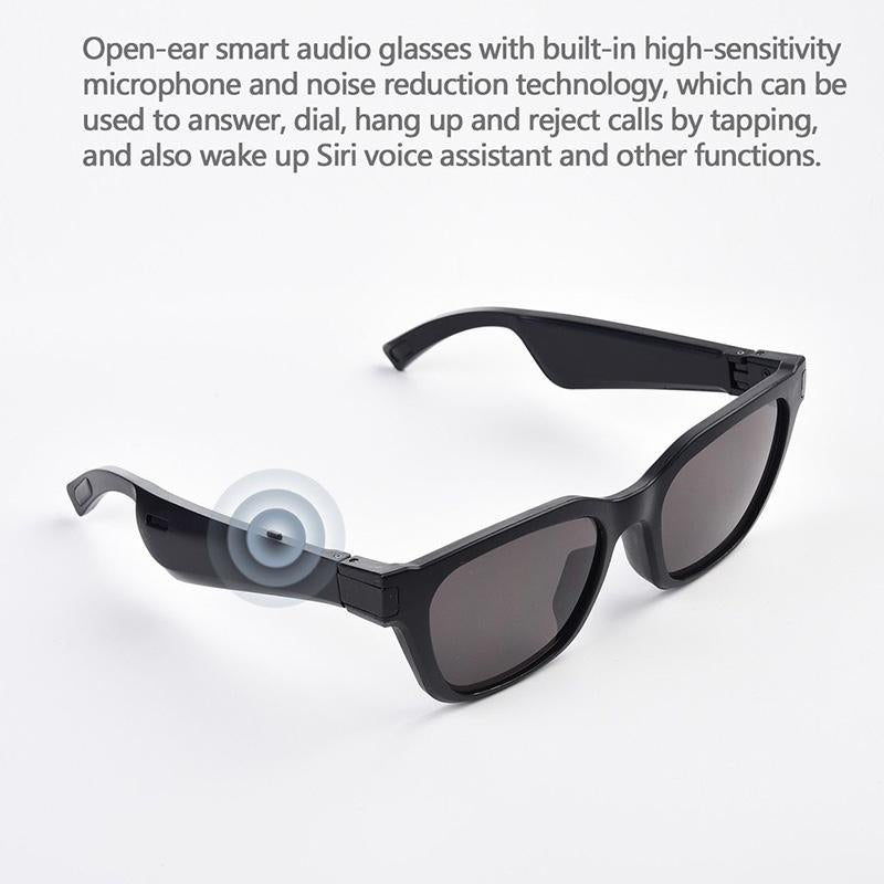 Waterproof Bluetooth Glasses Earphone - Mini Binaural Smart Call - Transparent