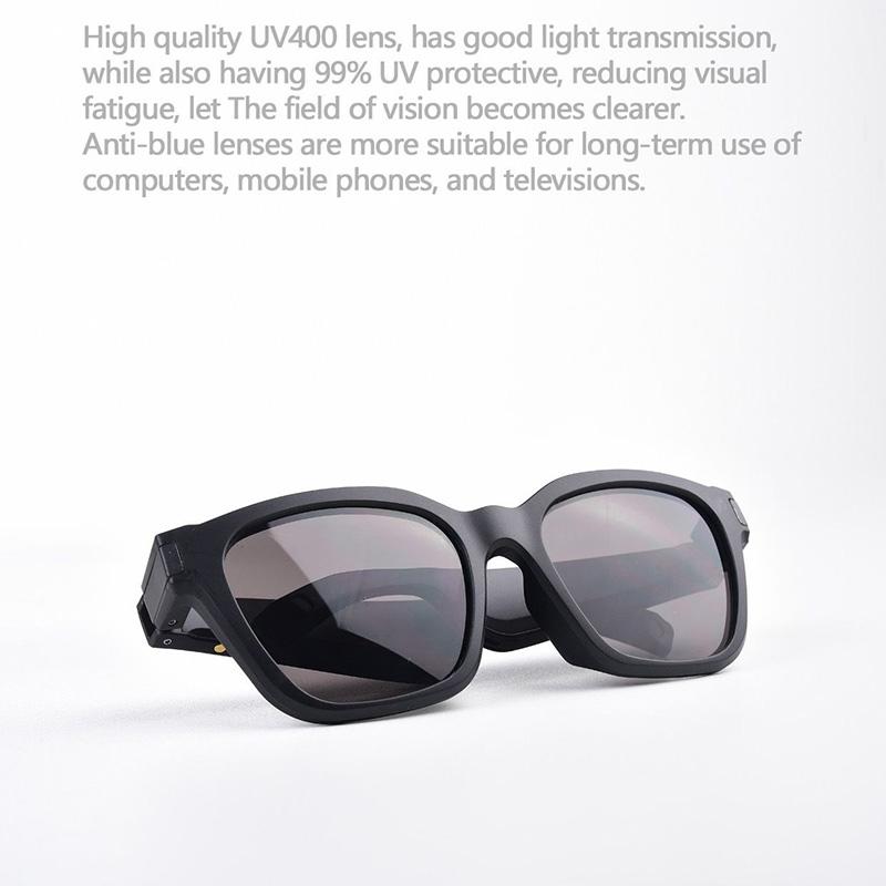 Waterproof Bluetooth Glasses Earphone - Mini Binaural Smart Call - Transparent