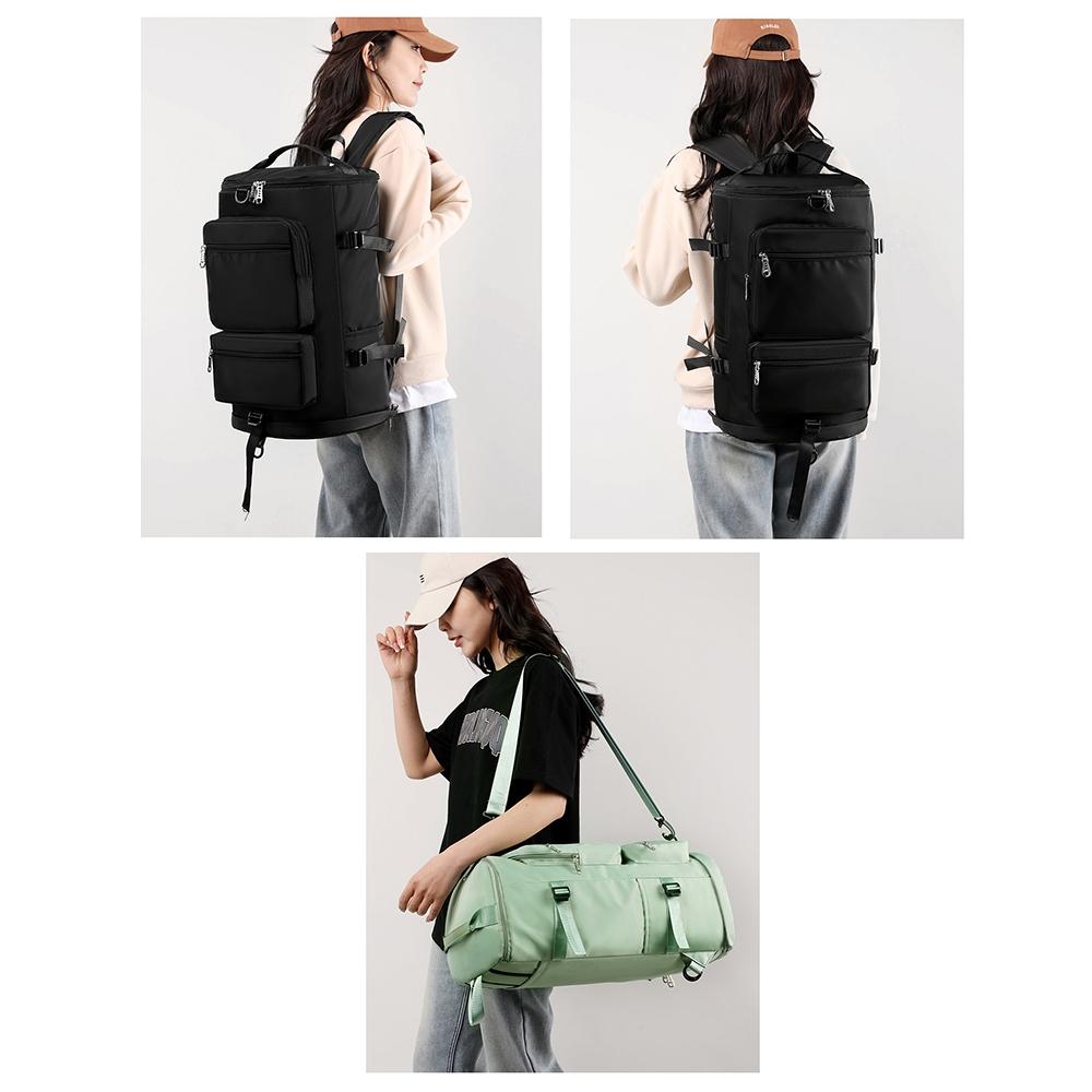 Waterproof Gym Bag - Shoe Compartment Included - Fog Blue