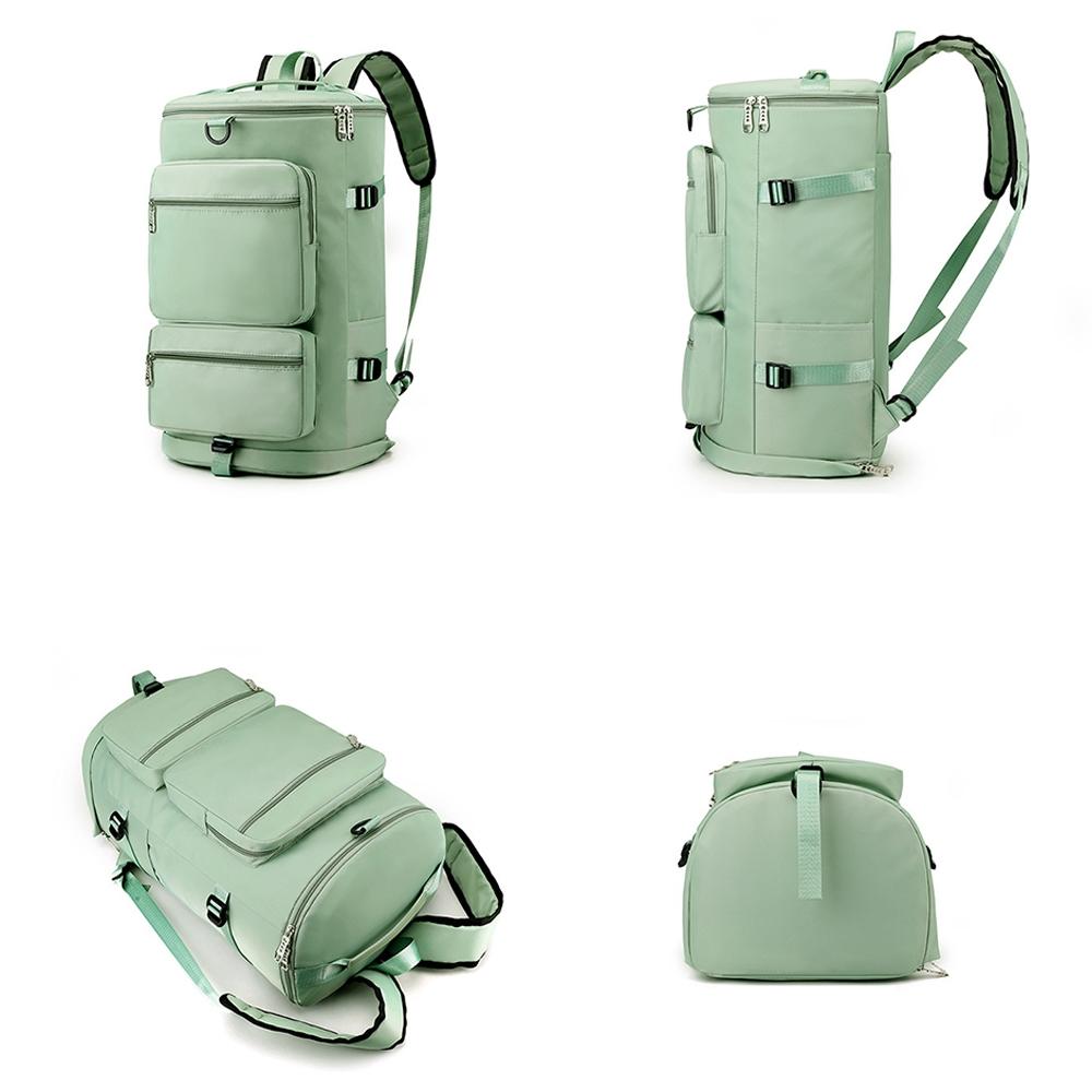 Waterproof Gym Bag - Shoe Compartment Included - Fog Blue