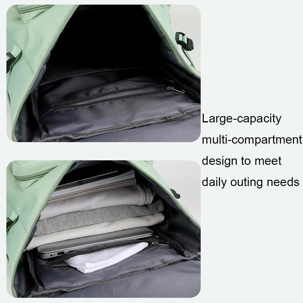 Waterproof Gym Bag - Shoe Compartment Included - Fog Blue