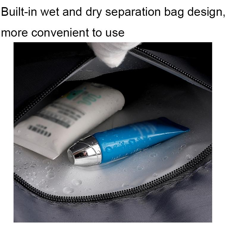 Waterproof Gym Bag - Shoe Compartment Included - Fog Blue